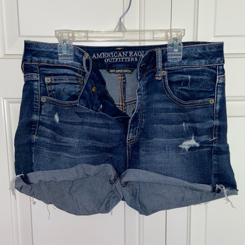 American Eagle Women’s High-Rise Jean Shorts Size 10